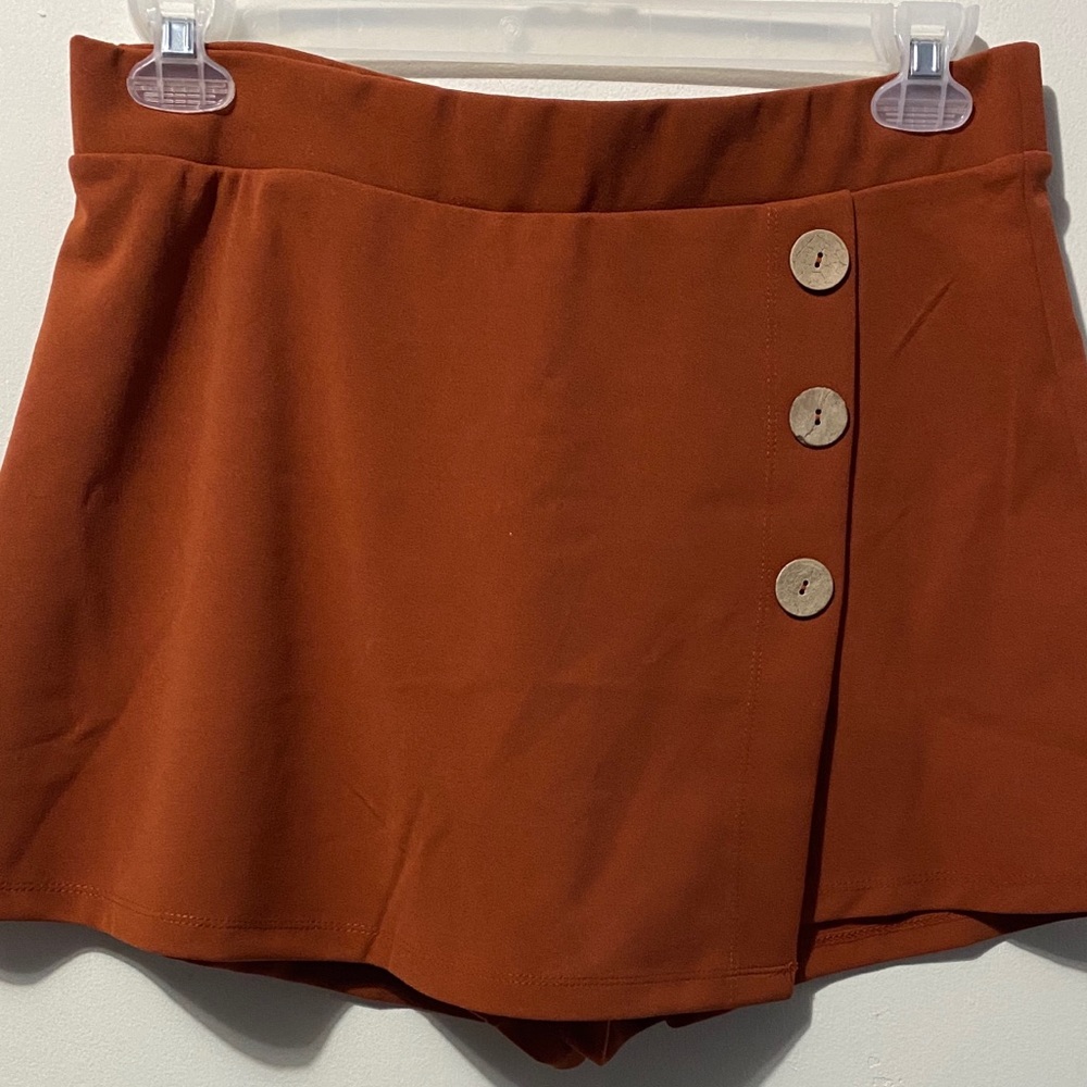 Fashion Nova Rust Colored Skort